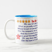 星は旗のマグをちりばめました ツートーンマグカップ (左)