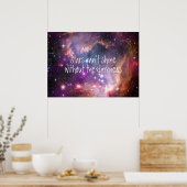 星は暗闇なしには輝けない引用文 ポスター (キッチン)