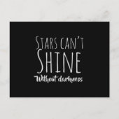 星は暗闇なしには輝けない ポストカード (正面)