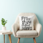 星は暗闇の枕なしには輝けない クッション (椅子)