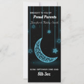 星は月生まれ星の誕生カスタム 案内状 (裏面)