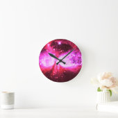 星は生まれるピンクです ラウンド壁時計 (ホーム)