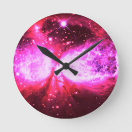 星は生まれるピンクです ラウンド壁時計