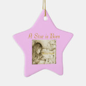 星は生まれるピンクの星の陶磁器のオーナメントです セラミックオーナメント (右)