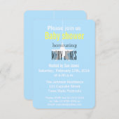 星は生まれるベビーシャワーの招待状です 招待状 (正面/裏面)