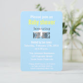 星は生まれるベビーシャワーの招待状です 招待状 (スタンド正面)