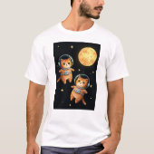 星は生まれ猫 Tシャツ (正面)