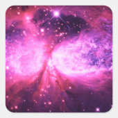 星は生まれ紫色 スクエアシール (正面)