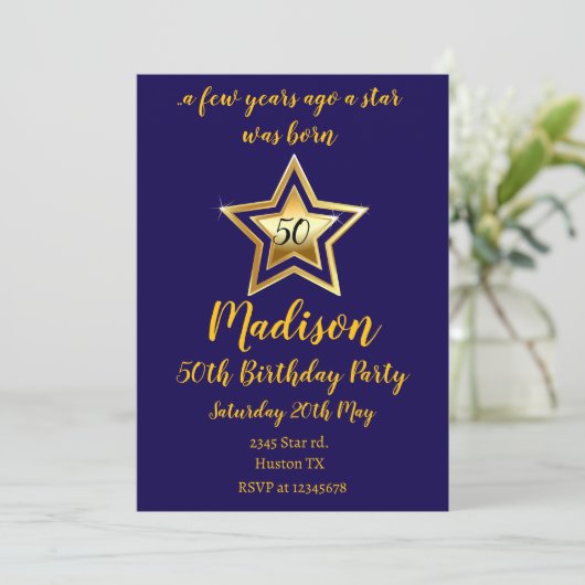 星は生まれ誕生日招待状だった 招待状 (スタンド正面)