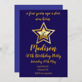 星は生まれ誕生日招待状だった 招待状 (正面/裏面)