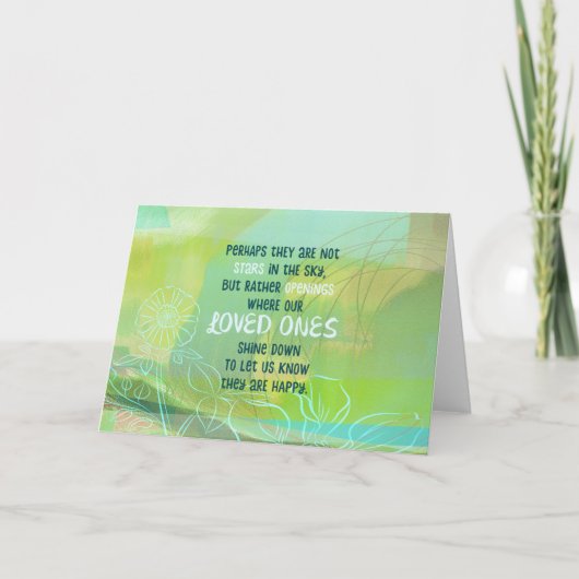 星は私たちの愛する人たちかもしれない カード (正面)