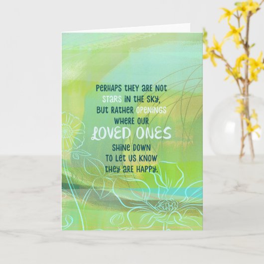 星は私たちの愛する星なのかもしれない カード (黄色い花)