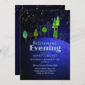 星は言う…星空の夕べ退職パーティー 招待状 (正面/裏面)