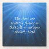 星は輝く救世主の親愛誕生 ガラスコースター (正面)