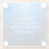 星は輝く救世主の親愛誕生 ガラスコースター (裏面)