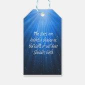 星は輝く救世主の親愛誕生 ギフトタグ (正面)