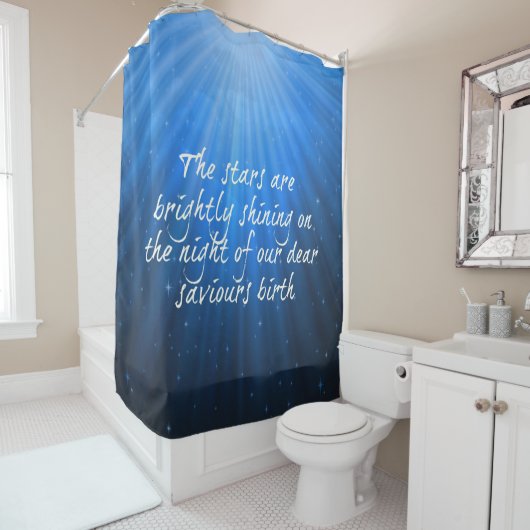 星は輝く救世主の親愛誕生 シャワーカーテン (インサイチュ)