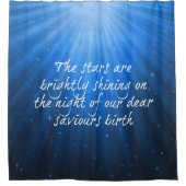 星は輝く救世主の親愛誕生 シャワーカーテン (正面)