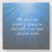 星は輝く救世主の親愛誕生 ストーンコースター (正面)