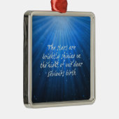 星は輝く救世主の親愛誕生 メタルオーナメント (右)