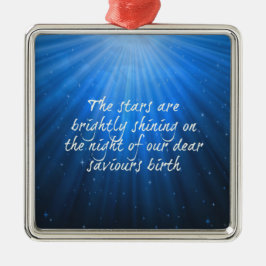 星は輝く救世主の親愛誕生 メタルオーナメント