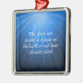 星は輝く救世主の親愛誕生 メタルオーナメント (左)