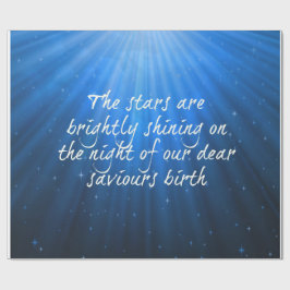 星は輝く救世主の親愛誕生 ラッピングペーパー