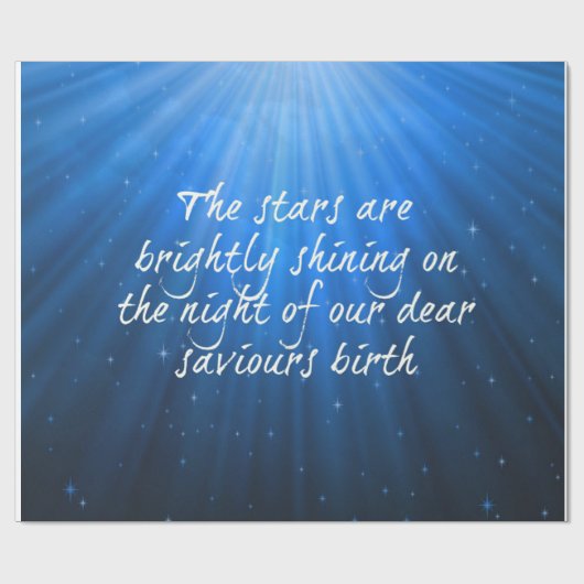 星は輝く救世主の親愛誕生 ラッピングペーパー (フラット)