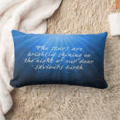 星は輝く救世主の親愛誕生 ランバークッション (ブランケット)