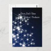 星は闇がなければ輝けない - 励ましの言葉 ポストカード (正面/裏面)