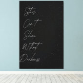 ✨星は闇なしには輝けない✨ キャンバスプリント (インサイチュ (ウッドフロア))