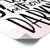 星は闇のスクリプトピンクなしには輝けない ポスター (角)