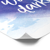 星は闇のプリントがなければ輝インスパイアけない ポスター (角)