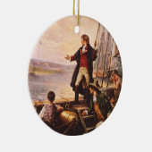 星はPercy Moranによって旗をちりばめました セラミックオーナメント (右)