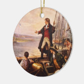 星はPercy Moranによって旗をちりばめました セラミックオーナメント (左)