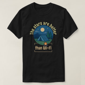 星はWi-Fiより優れている Tシャツ