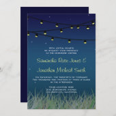 星ぶら下がったの結婚下の夜 招待状 (正面/裏面)