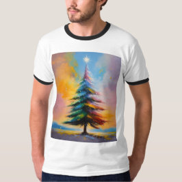 星または天使を上 Tシャツ