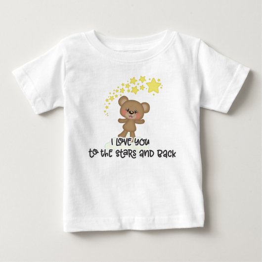 星まで愛してベイビーTシャツ ベビーTシャツ (正面)