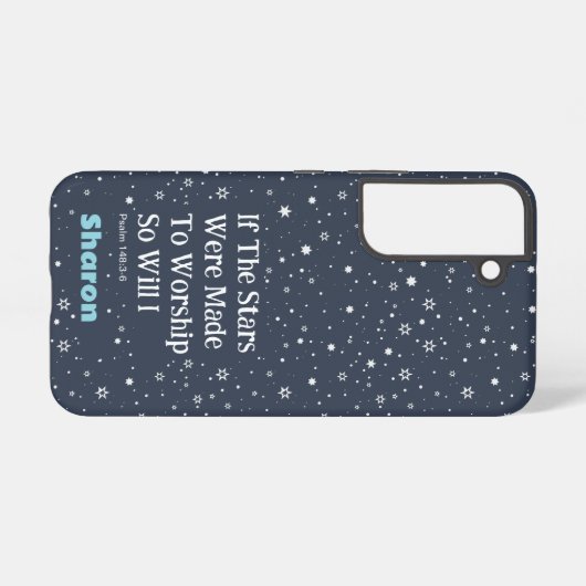 星もしは礼拝するように作られた SAMSUNG GALAXYケース (裏面横)