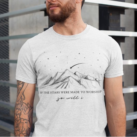 星もしはTシャツを崇拝するために作られた Tシャツ