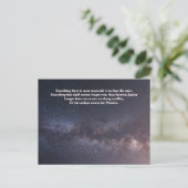 「星よりも不滅の存在」 銀河系 ポストカード (スタンド正面)