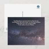 「星よりも不滅の存在」 銀河系 ポストカード (正面/裏面)