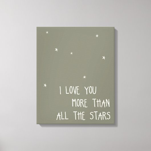 星よりも愛してる キャンバスプリント (正面)