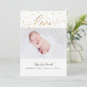 星をまき散らし、誕生の告知+ありがとう 招待状 (スタンド正面)