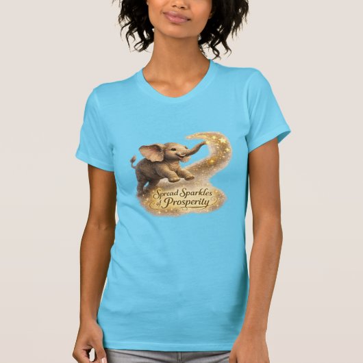 星をまく象Tシャツ Tシャツ (正面)