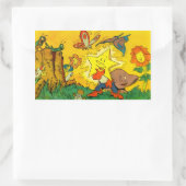 星をキラキラ光らせる。ステッカー–7形状および2サイズ 長方形シール (バッグ)