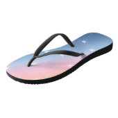 星を使用した青 – ピンクのグラデーション ビーチサンダル (アングル)