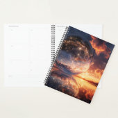 星を内包する超現実的な反射球 プランナー手帳 (ディスプレー)