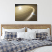 星を切り裂のまわりにかれる彗星 キャンバスプリント (インサイチュ (寝室))